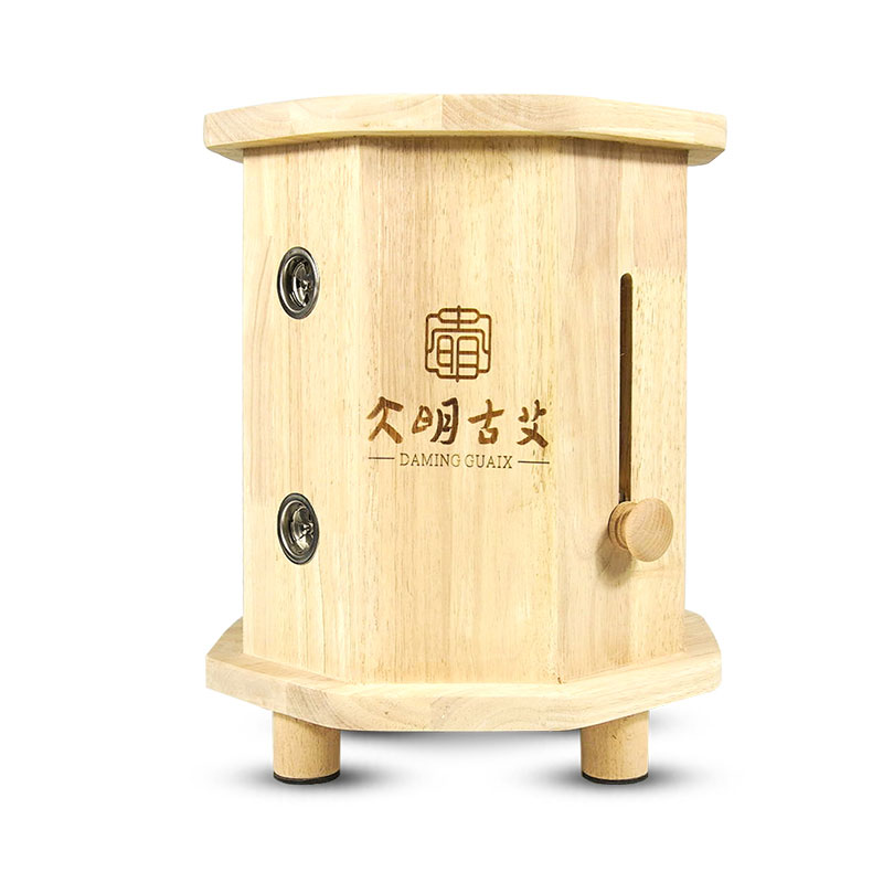 大明古艾 橡木妇科宫寒坐灸仪艾灸盒